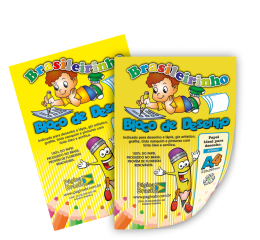 BLOCO DE DESENHO A4 120GR C/20FLS C/10